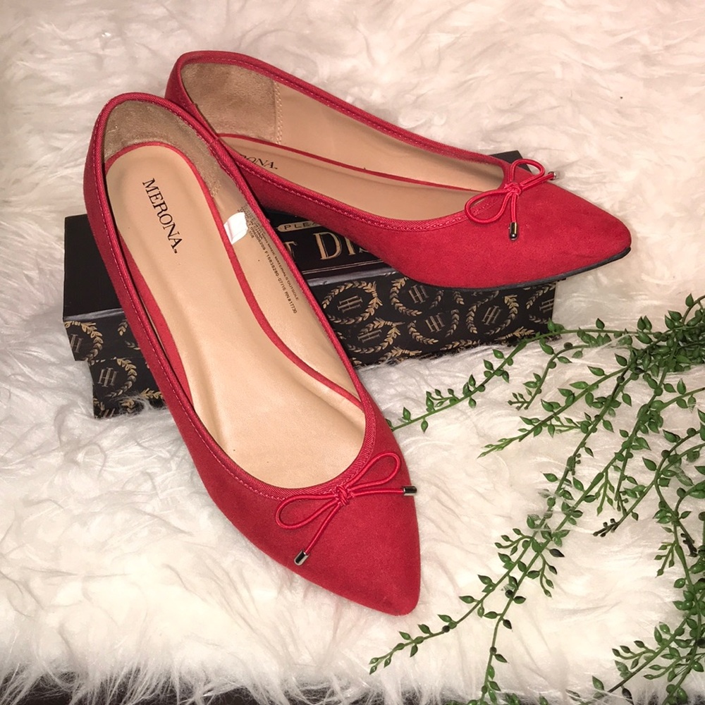 Merona women’s red Flats 8